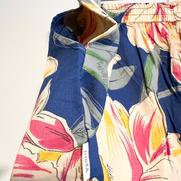 Jisora Large Floral Tropical Pull-On Wide Leg Pants Size XL - Picture 9 of 10